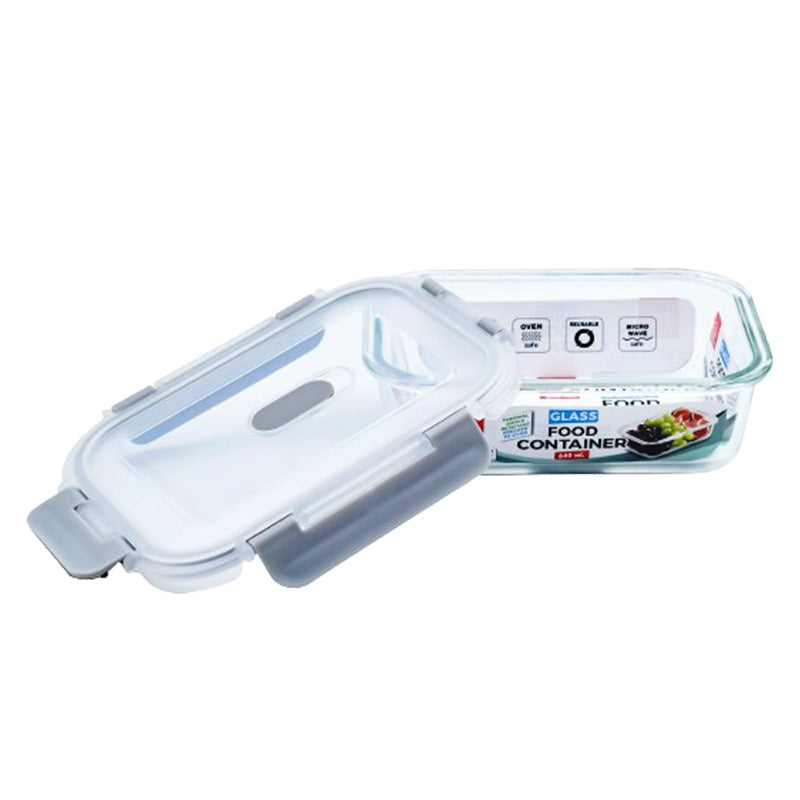 Glass Food Container Rectangle 640 ml