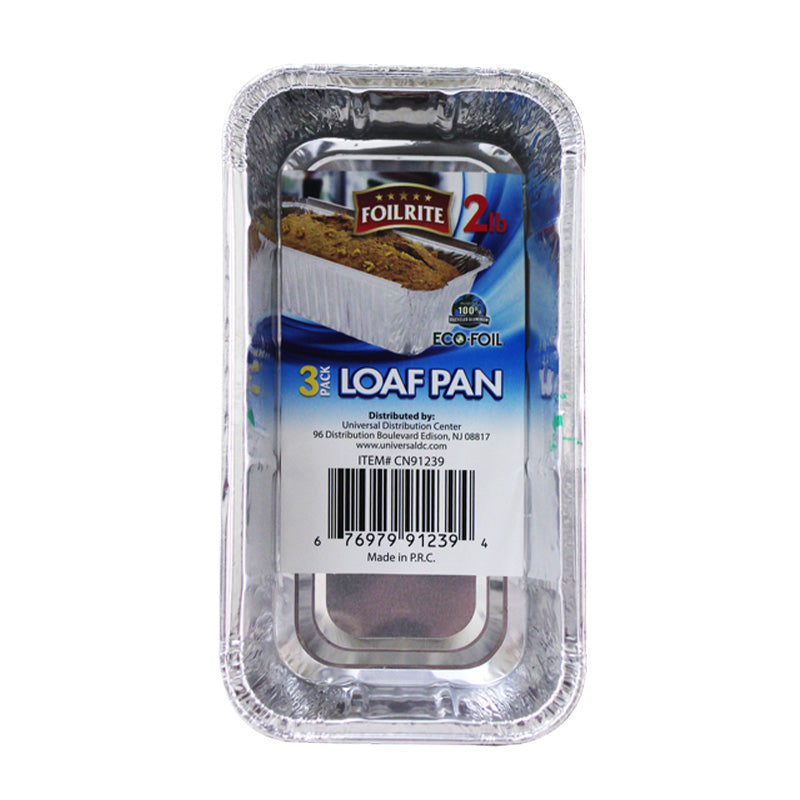 Aluminum Loaf Pan 3 Pk