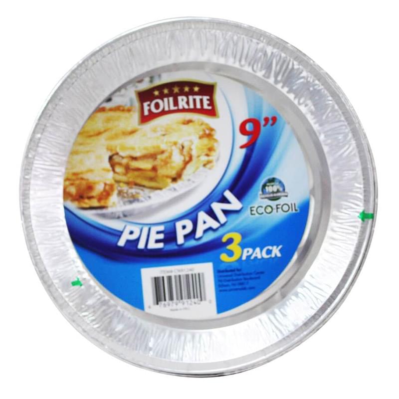 Aluminum Pie Pan 9" 3 Pk