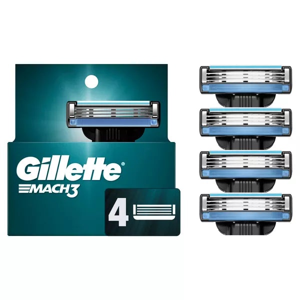 Gillette Mach3 Blades 4 Ct