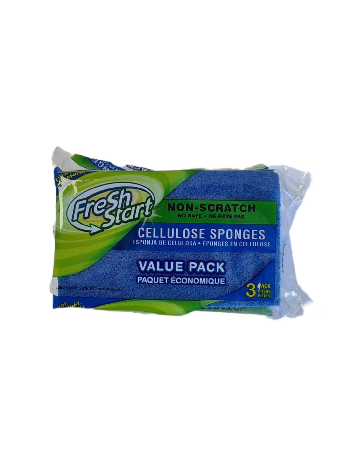 Fresh Start Cellulose Sponge 3 Pk