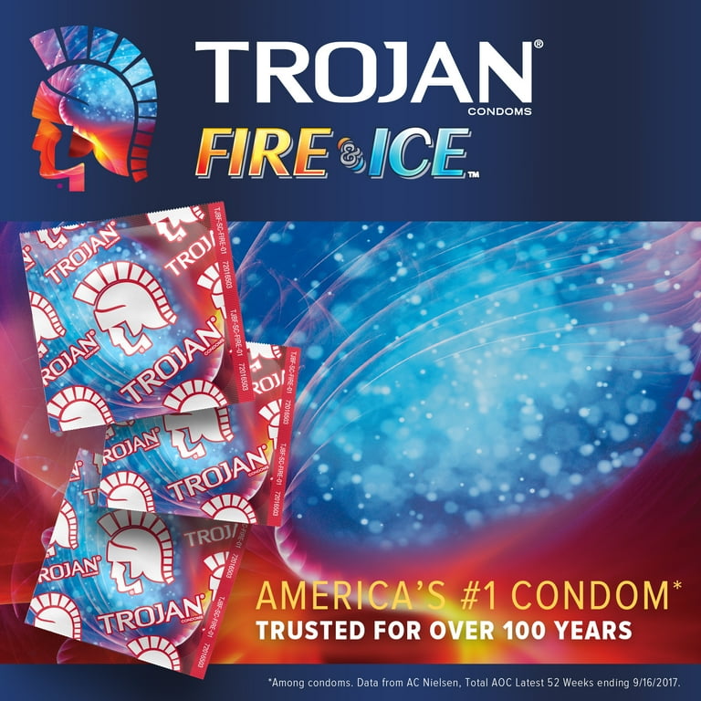 Trojan Condoms Fire & Ice 3 ct