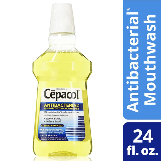 Cepacol Gold Antibacterial Mouthwash 24 oz