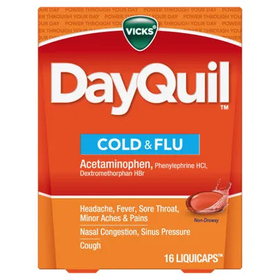 Dayquil Cold & Flu 16 Liquid Caps